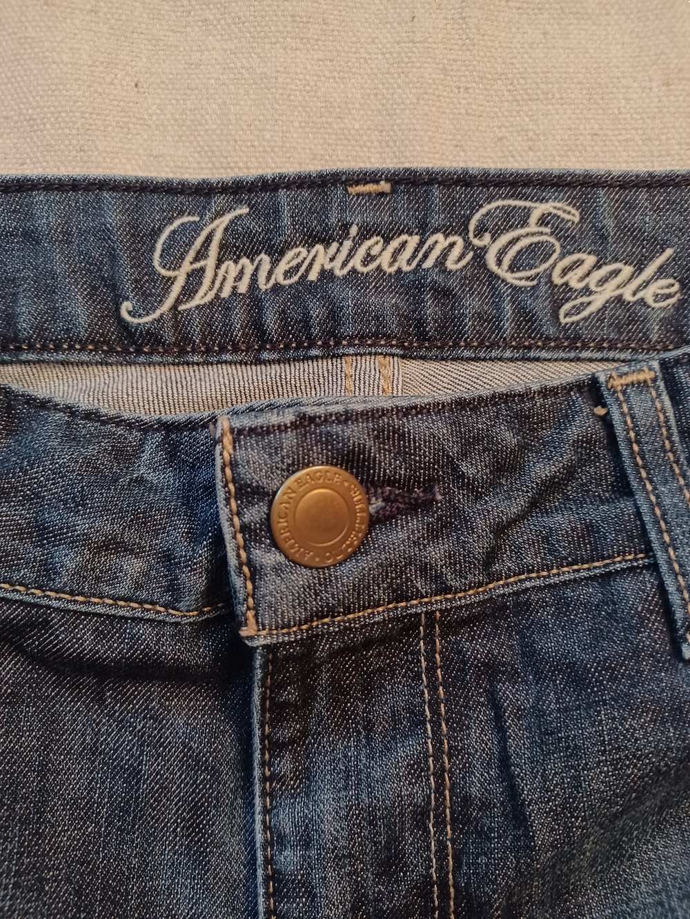 American Eagle AE 77 Straight Leg Jeans Women's Size 8 Regular - Picture 2 of 11